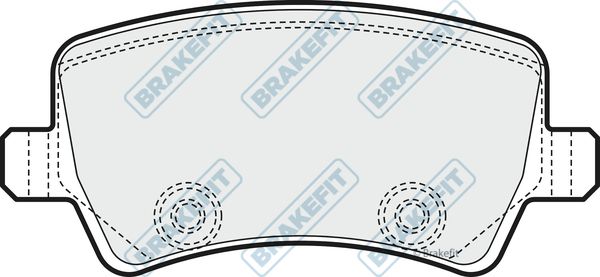 APEC BRAKING Комплект тормозных колодок, дисковый тормоз PD3224